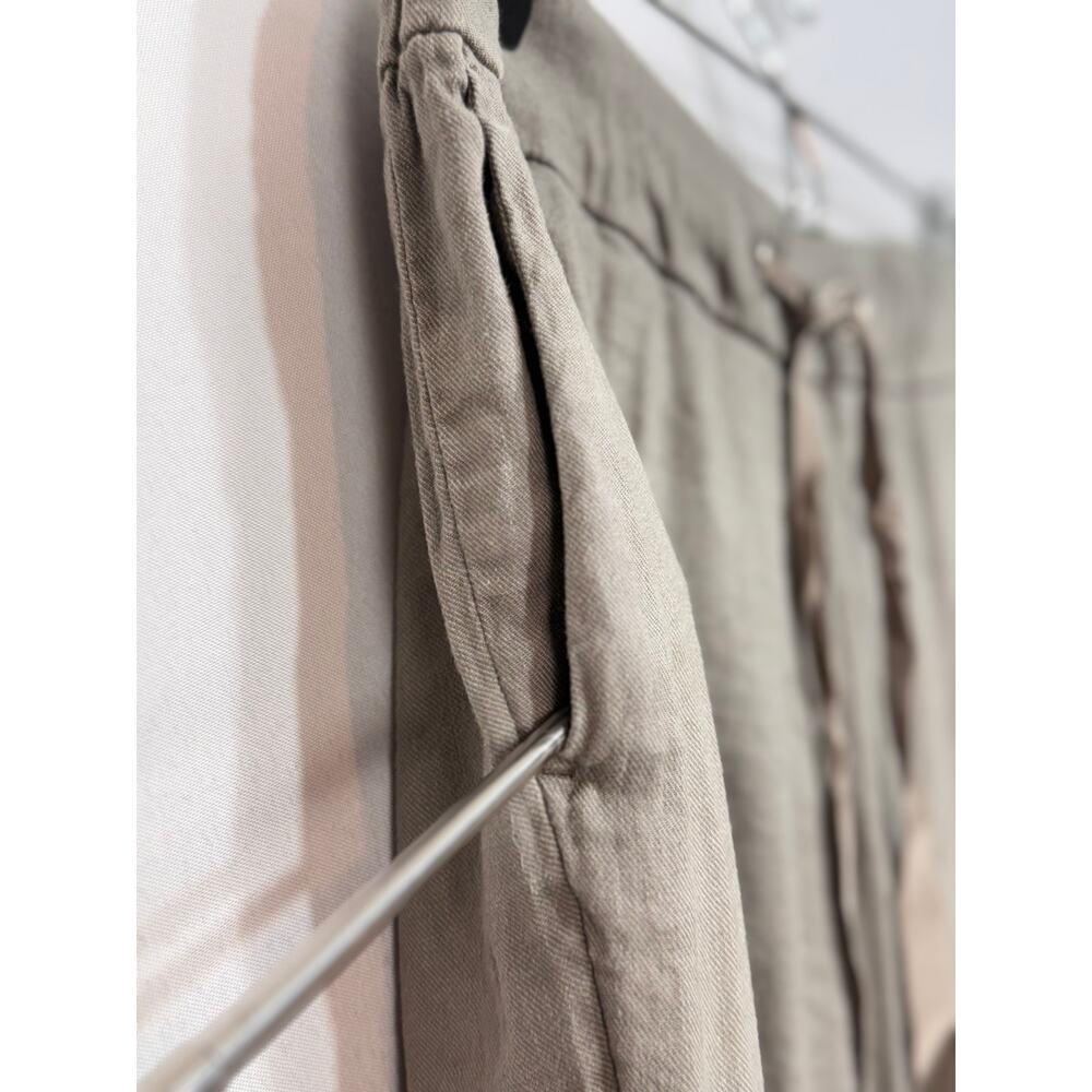 Kut From the Kloth Rosalie tapered linen blend pants tan pull on lightweight M - Picture 4 of 8